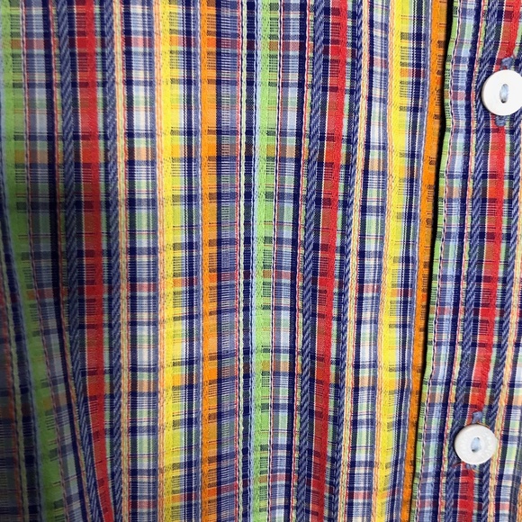 Bugatchi Uomo Colorful Long Sleeve Striped Button-Up Shirt Cotton Large I-913 - Picture 7 of 9